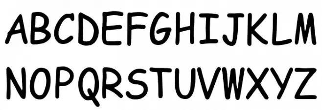 Koomik Mono Regular 字体 大写