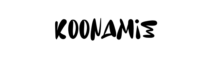 Koonamie  フリーフォントのダウンロード