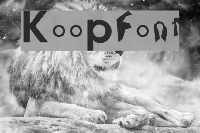 Koop Font examples