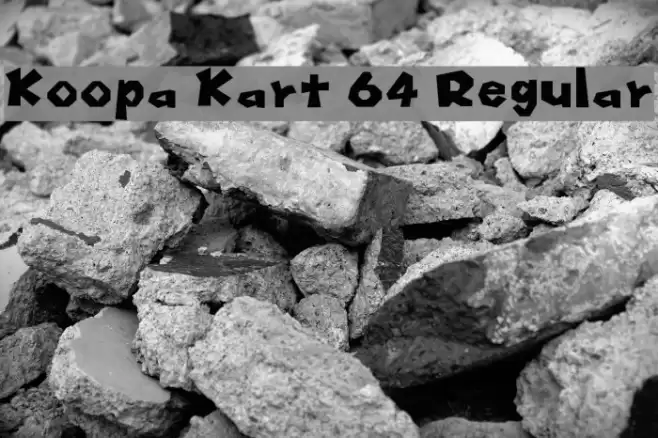 Koopa Kart 64 Regular Font examples