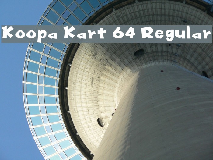 Koopa Kart 64 Regular Font examples