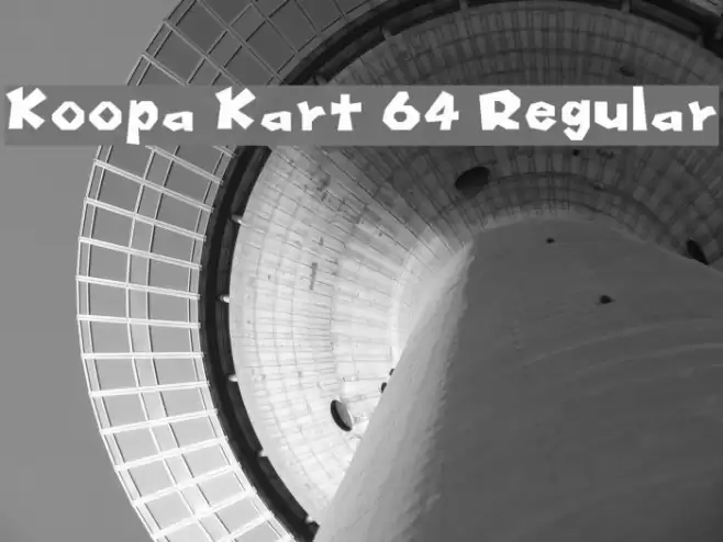 Koopa Kart 64 Regular Font examples