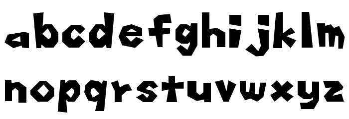 Koopa Kart 64 Regular Font LOWERCASE
