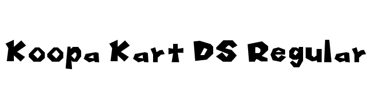 Koopa Kart DS Regular Шрифта
