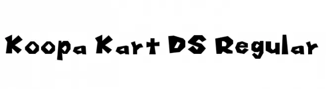 Koopa Kart DS Regular Шрифта