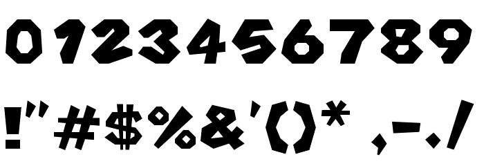 Koopa Kart DS Regular Font OTHER CHARS
