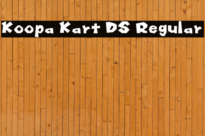 Koopa Kart DS Regular Font examples