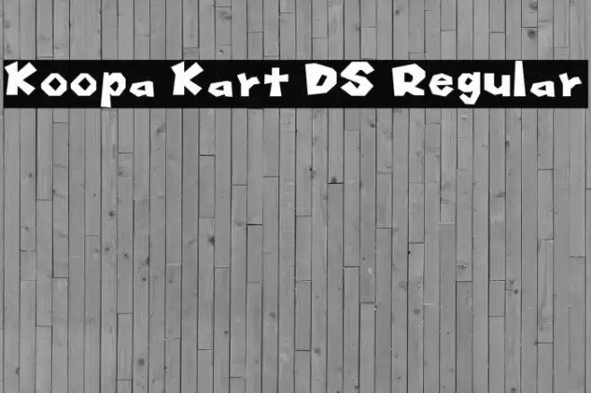 Koopa Kart DS Regular Шрифта examples