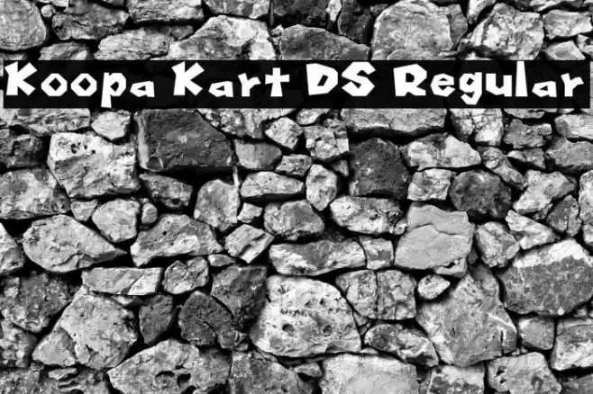 Koopa Kart DS Regular Шрифта examples