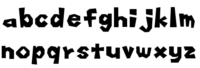 Koopa Kart DS Regular Font LOWERCASE