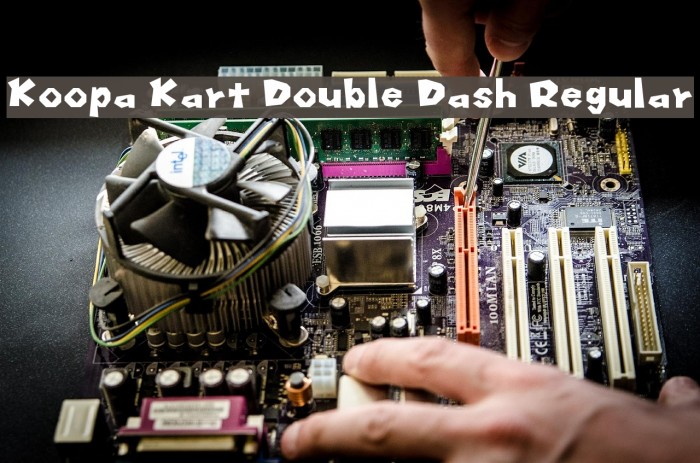 Koopa Kart Double Dash Regular Font examples
