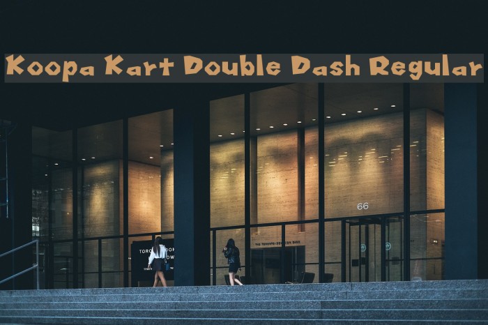Koopa Kart Double Dash Regular Font examples