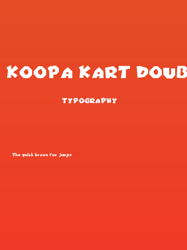 Koopa Kart Double Dash Regular Poster