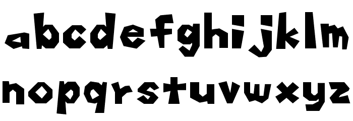 Koopa Kart Double Dash Regular Font LOWERCASE