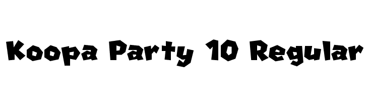 Koopa Party 10 Regular Font