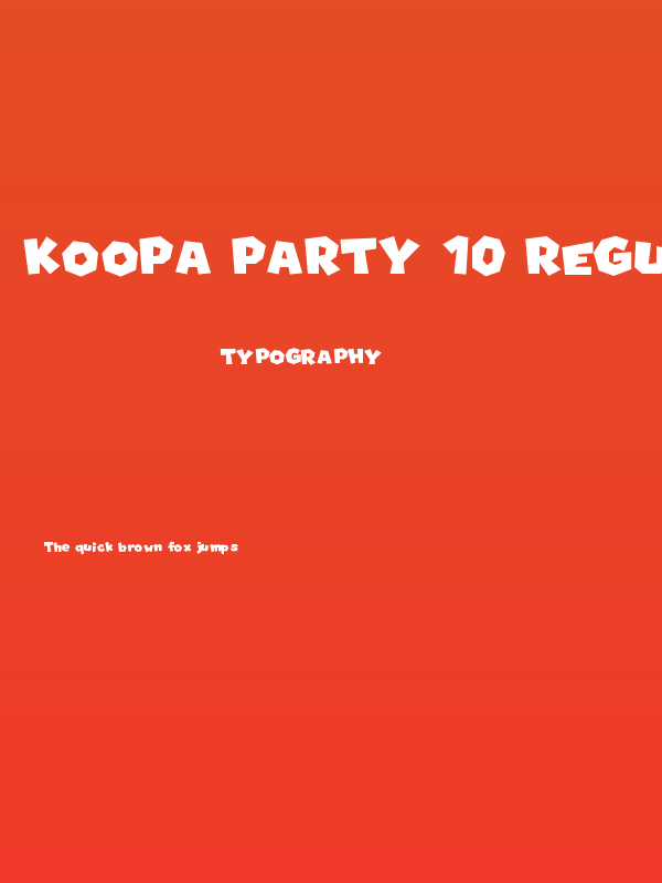 Koopa Party 10 Regular Poster