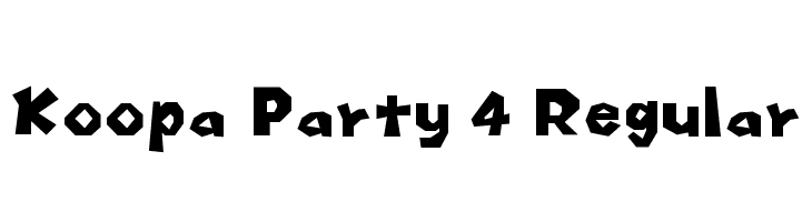 Koopa Party 4 Regular フォント