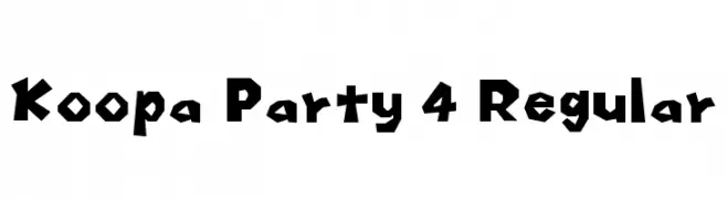 Koopa Party 4 Regular  تنزيل الخطوط