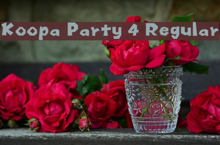 Koopa Party 4 Regular Font examples