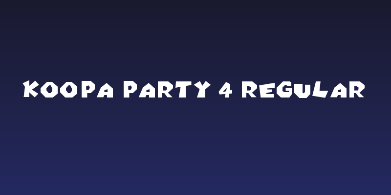 Koopa Party 4 Regular Social Header