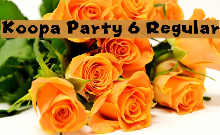 Koopa Party 6 Regular Font examples