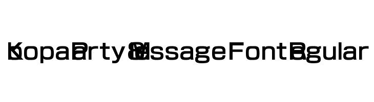 Koopa Party 8 Message Font Regular फ़ॉन्ट
