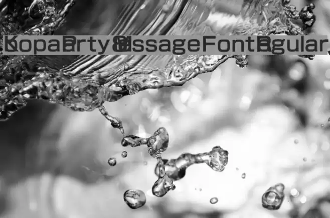 Koopa Party 8 Message Font Regular Font examples