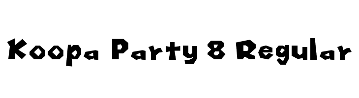 Koopa Party 8 Regular  Free Fonts Download