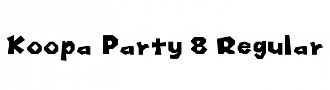 Koopa Party 8 Regular  नि: शुल्क फ़ॉन्ट्स डाउनलोड