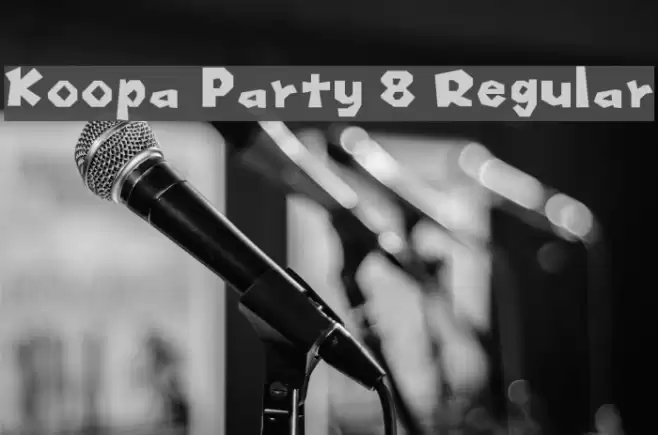 Koopa Party 8 Regular フォント examples