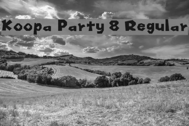 Koopa Party 8 Regular フォント examples