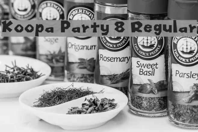 Koopa Party 8 Regular フォント examples