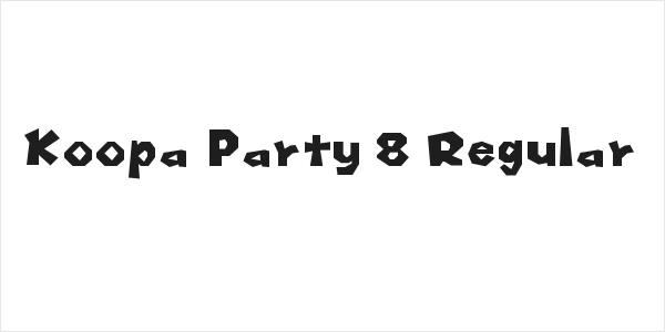 Koopa Party 8 Regular Logo