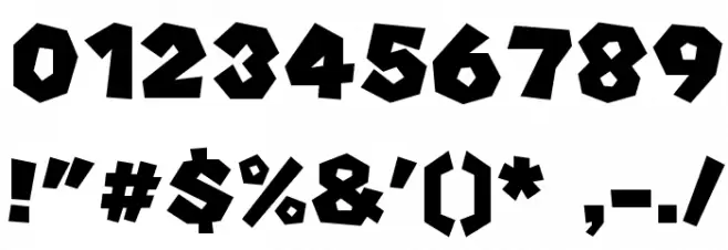 Koopa Party 9 Regular フォント その他の文字