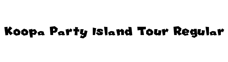 Koopa Party Island Tour Regular Font