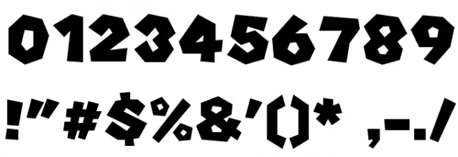 Koopa Party Island Tour Regular フォント その他の文字