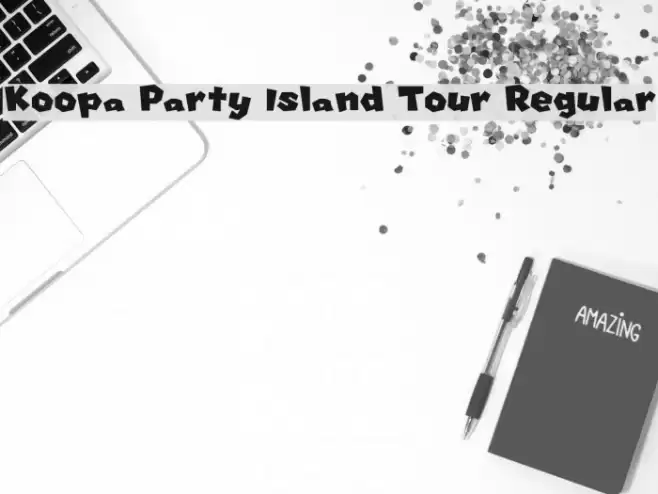 Koopa Party Island Tour Regular フォント examples