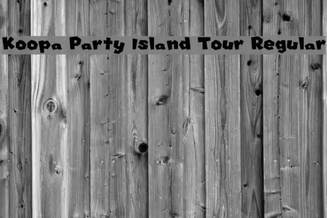 Koopa Party Island Tour Regular フォント examples