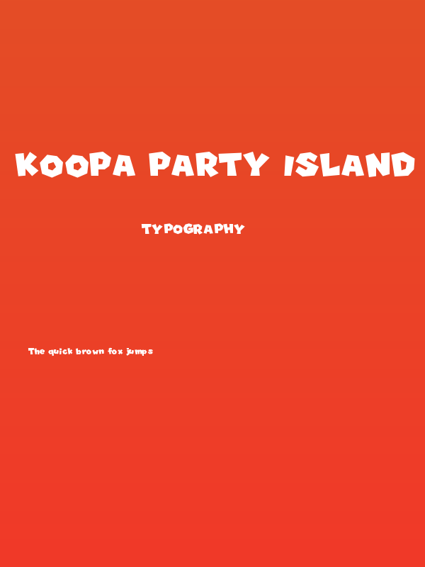 Koopa Party Island Tour Regular Poster