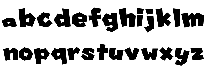 Koopa Party Island Tour Regular Font LOWERCASE