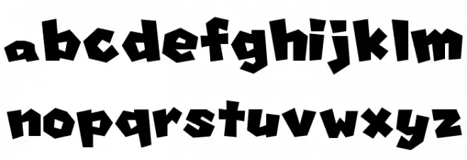 Koopa Party Island Tour Regular Schriftart Kleinbuchstaben