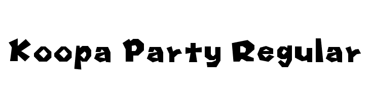 Koopa Party Regular Шрифта
