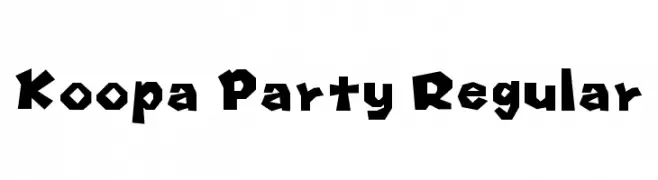 Koopa Party Regular  नि: शुल्क फ़ॉन्ट्स डाउनलोड