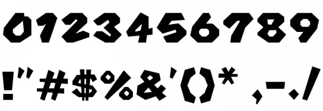 Koopa Party Regular フォント その他の文字