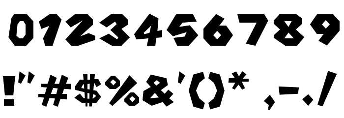 Koopa Superstar Baseball Regular フォント その他の文字