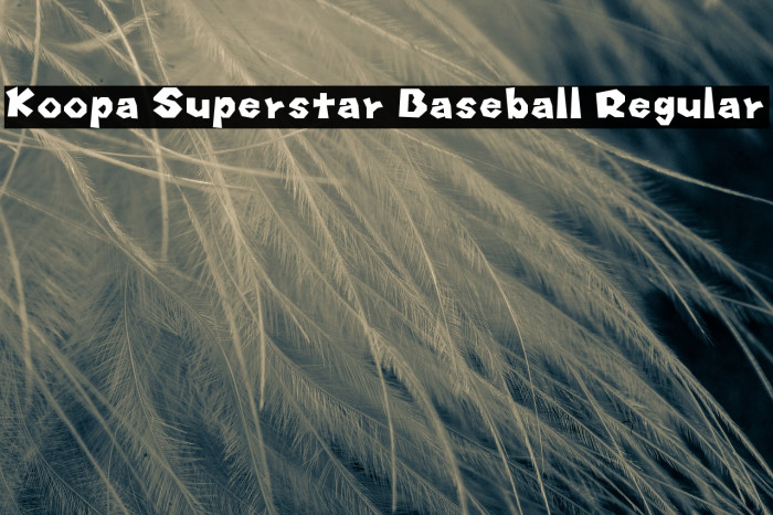 Koopa Superstar Baseball Regular フォント examples