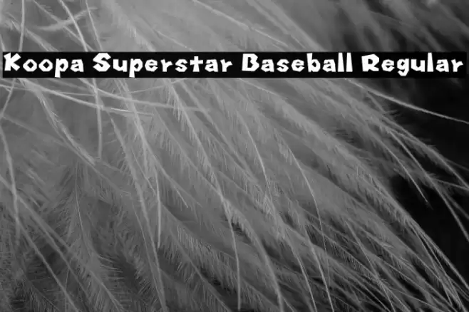 Koopa Superstar Baseball Regular Font examples
