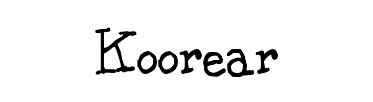 Koorear  font caratteri gratis