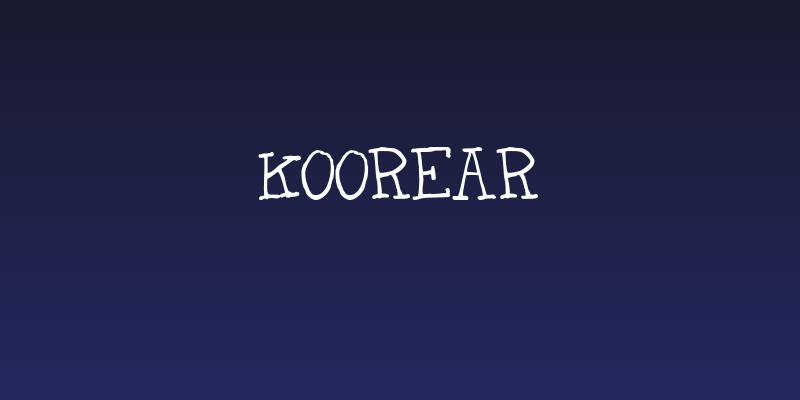 Koorear Social Header