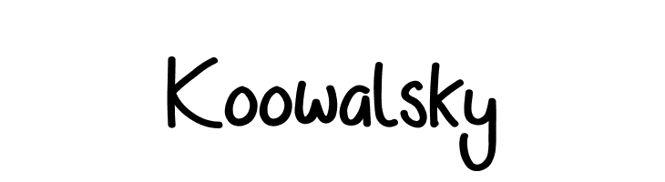Koowalsky 字体